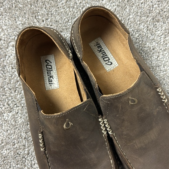 OluKai Brown Leather Loafers - Picture 2 of 6